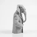 Tượng Bán Thân Elephant Man - Mô Hình Điêu Khắc Động Vật In 3D - Thumbnail 2