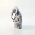 Tượng Bán Thân Elephant Man - Mô Hình Điêu Khắc Động Vật In 3D - Thumbnail 4