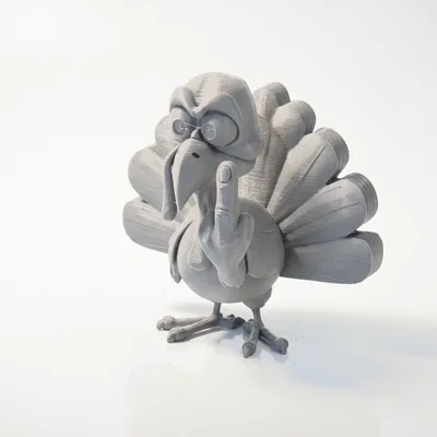 Mô hình gà tây cáu kỉnh in 3D (Grumpy Turkey Figurine)
