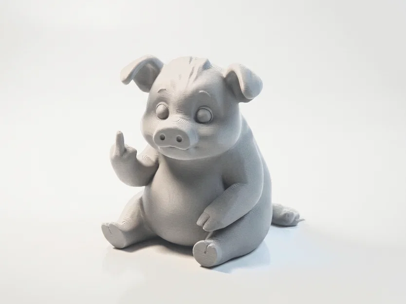 Mô hình in 3D tượng heo FU siêu tinh nghịch - Image 1