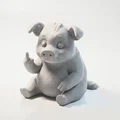 Mô hình in 3D tượng heo FU siêu tinh nghịch - Thumbnail 1
