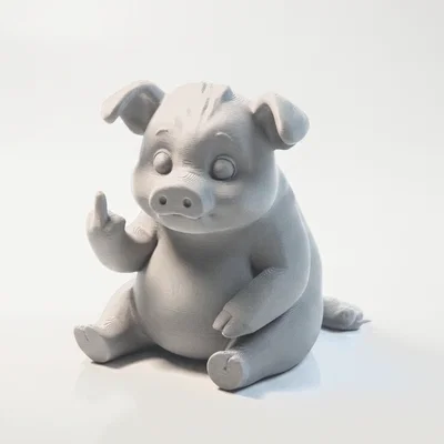 Mô hình in 3D tượng heo FU siêu tinh nghịch