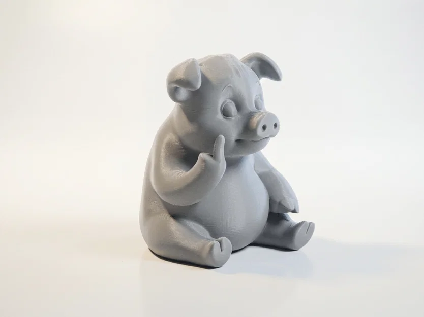 Mô hình in 3D tượng heo FU siêu tinh nghịch - Image 2
