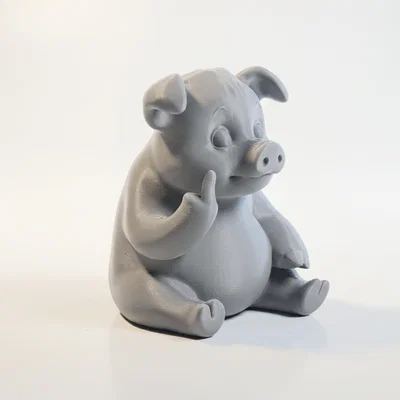 Mô hình in 3D tượng heo FU siêu tinh nghịch
