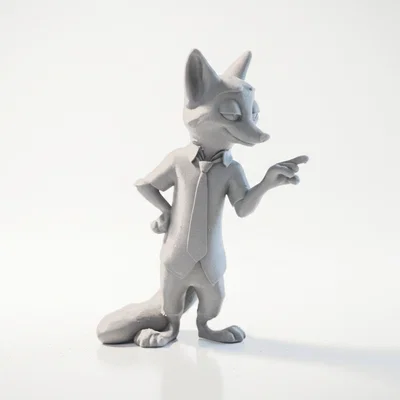 Mô hình in 3D chú cáo nhỏ xinh