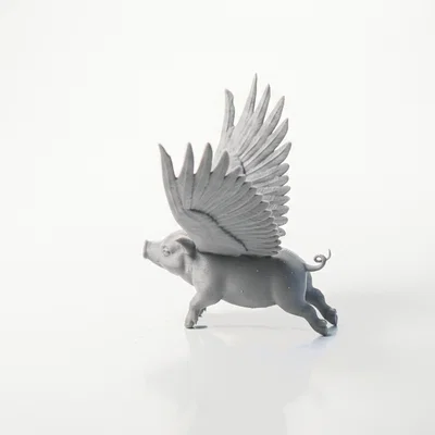 Mô hình heo bay có cánh 3D - Tượng heo xinh xắn in 3D