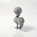 Mô hình in 3D chim hồng hạc trang trí (Flamingo Figurine) - Thumbnail 4
