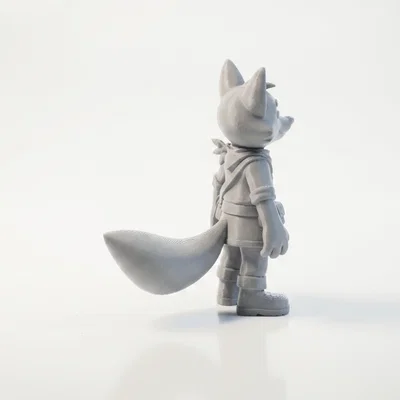 Mô hình 3D in ấn nhân vật Cáo nhân hóa (Fox Boy)