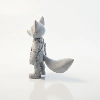 Mô hình 3D in ấn nhân vật Cáo nhân hóa (Fox Boy)