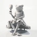 Mô hình ếch cầm ly rượu vang sang trọng - File 3D in ấn - Thumbnail 2