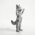 Mô hình chú cáo giơ tay đáng yêu (Fox with Hands Up) - File in 3D - Thumbnail 2