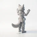 Mô hình chú cáo giơ tay đáng yêu (Fox with Hands Up) - File in 3D - Thumbnail 3