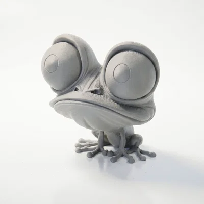 Mô hình ếch 3D đáng yêu có thể in ấn