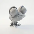 Mô hình ếch 3D đáng yêu có thể in ấn - Thumbnail 2