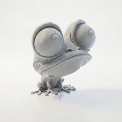 Mô hình ếch 3D đáng yêu có thể in ấn