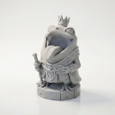Mô hình 3D Tượng Ếch Hoàng Gia (Frog King)