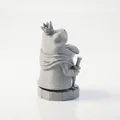 Mô hình 3D Tượng Ếch Hoàng Gia (Frog King) - Thumbnail 3