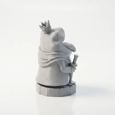 Mô hình 3D Tượng Ếch Hoàng Gia (Frog King)