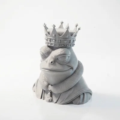 Mô hình 3D Ếch Hoàng Gia (Frog King) đầy uy nghi