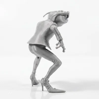 Mô hình 3D chú ếch diện vest lịch lãm (Frog In Suit Figurine)