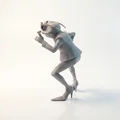 Mô hình 3D chú ếch diện vest lịch lãm (Frog In Suit Figurine) - Thumbnail 4