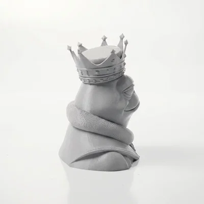 Mô hình 3D Ếch Hoàng Gia (Frog King) đầy uy nghi