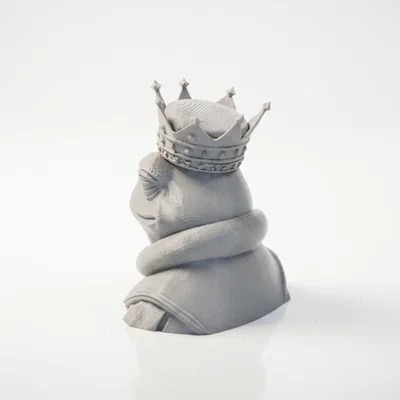 Mô hình 3D Ếch Hoàng Gia (Frog King) đầy uy nghi