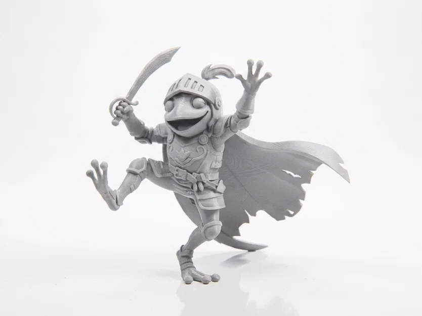 Mô hình 3D Chiến Binh Ếch - Frog Warrior Figurine Fantasy Animal - Image 1
