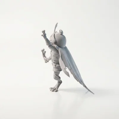 Mô hình 3D Chiến Binh Ếch - Frog Warrior Figurine Fantasy Animal