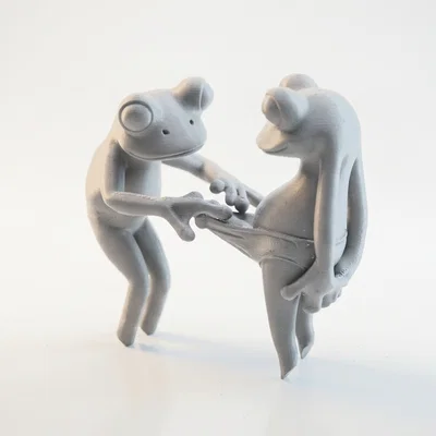 Mô hình ếch nhảy múa đáng yêu in 3D