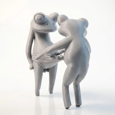 Mô hình ếch nhảy múa đáng yêu in 3D