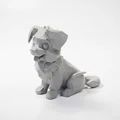 Tượng Chó Hình Học Phong Cách Hiện Đại - File 3D Printable - Thumbnail 1