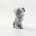 Tượng Chó Hình Học Phong Cách Hiện Đại - File 3D Printable - Thumbnail 2