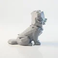 Tượng Chó Hình Học Phong Cách Hiện Đại - File 3D Printable - Thumbnail 3