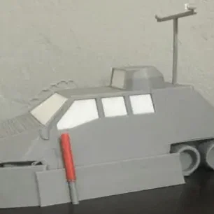 Mô hình xe TIV 2 (Tornado Intercept Vehicle 2) in 3D chi tiết