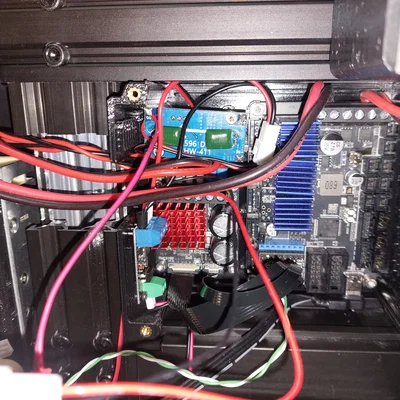 Khay chứa linh kiện Ender 3 V2 cho Mellow Fly D5, TMC5160 pro, Buck converter và quạt 80mm