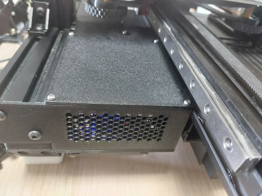 Khay chứa linh kiện Ender 3 V2 cho Mellow Fly D5, TMC5160 pro, Buck converter và quạt 80mm - Image 3