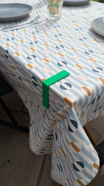 Kẹp giữ khăn trải bàn cố định cho mặt bàn 70mm - In 3D hiệu quả - Image 1