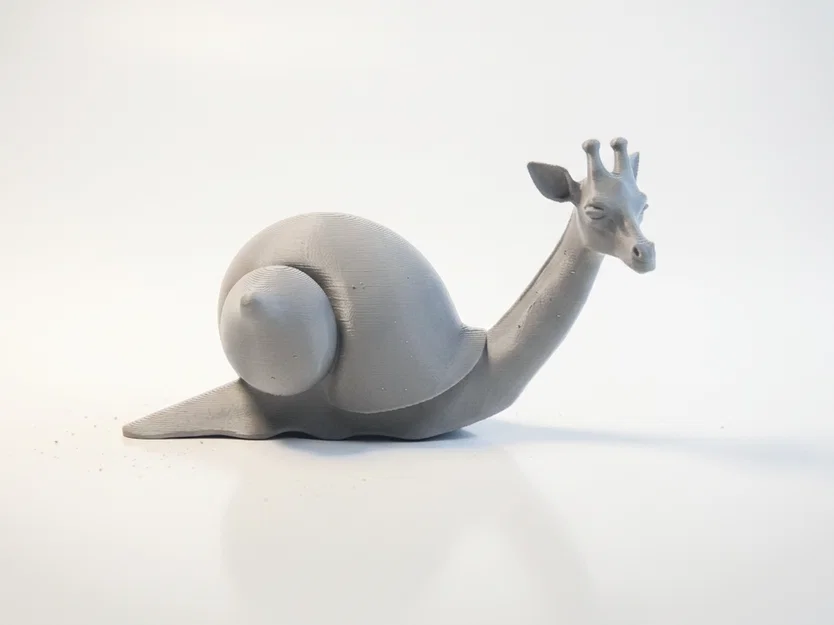 Mô hình 3D sinh vật lai Hươu cao cổ ốc sên - Image 1