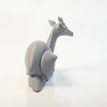 Mô hình 3D sinh vật lai Hươu cao cổ ốc sên - Thumbnail 3