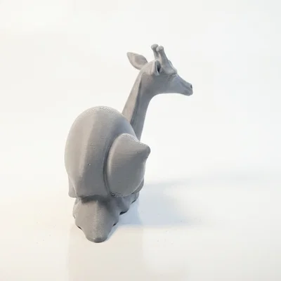 Mô hình 3D sinh vật lai Hươu cao cổ ốc sên