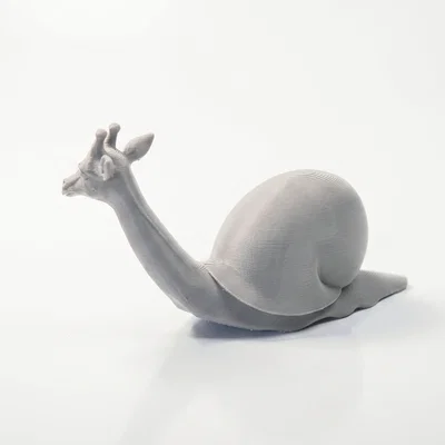 Mô hình 3D sinh vật lai Hươu cao cổ ốc sên