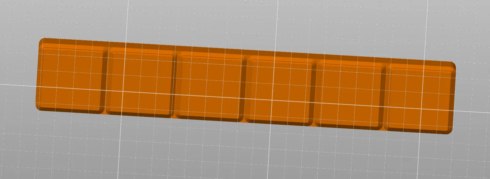 Khay đựng tuốc nơ vít LTT 1x6 hệ Gridfinity (không lỗ nam châm) - Image 1