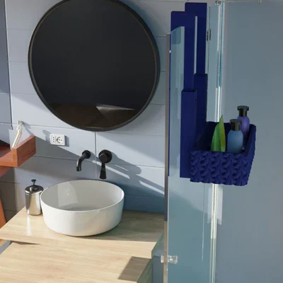 Shower Door Caddy – Kệ Treo Vách Kính Phòng Tắm Tiện Dụng