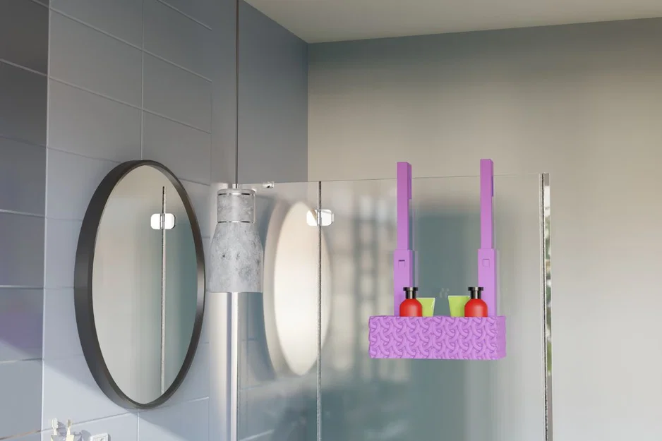 Shower Door Caddy – Kệ Treo Vách Kính Phòng Tắm Tiện Dụng - Image 3