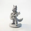 Mô hình cáo chơi đàn Guitar in 3D - Thumbnail 1