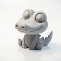 Mô hình Cá Sấu Happy Croc dễ thương in 3D - Thumbnail 1