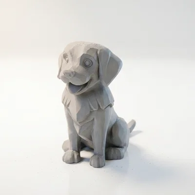 Mô hình chú chó đáng yêu (Happy Dog) - File in 3D