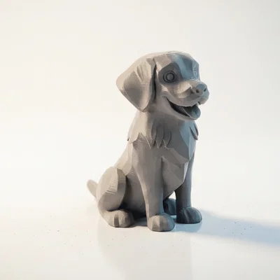 Mô hình chú chó đáng yêu (Happy Dog) - File in 3D