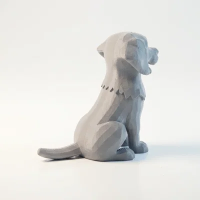 Mô hình chú chó đáng yêu (Happy Dog) - File in 3D